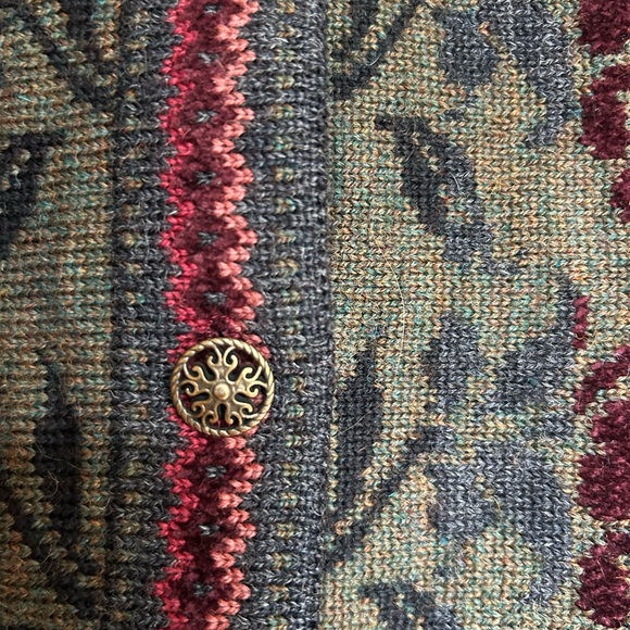 Floral Knit Cardigan Sweater - Picture 2 of 5